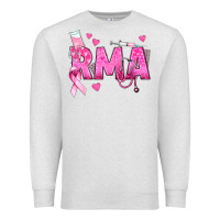 Oatmeal Heather breast cancer rma registered medical assistant Premium Sweatshirt - texasbilliewilder