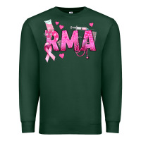 Sports Green breast cancer rma registered medical assistant Premium Sweatshirt - texasbilliewilder