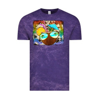 Cloud Purple coconut drink with sunglasses Vintage Tee - Jasminsmagicworld
