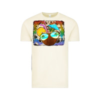 Vintage Arctic coconut drink with sunglasses Vintage Tee - Jasminsmagicworld