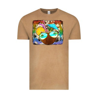 Vintage Camel coconut drink with sunglasses Vintage Tee - Jasminsmagicworld