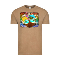 Vintage Coffee coconut drink with sunglasses Vintage Tee - Jasminsmagicworld