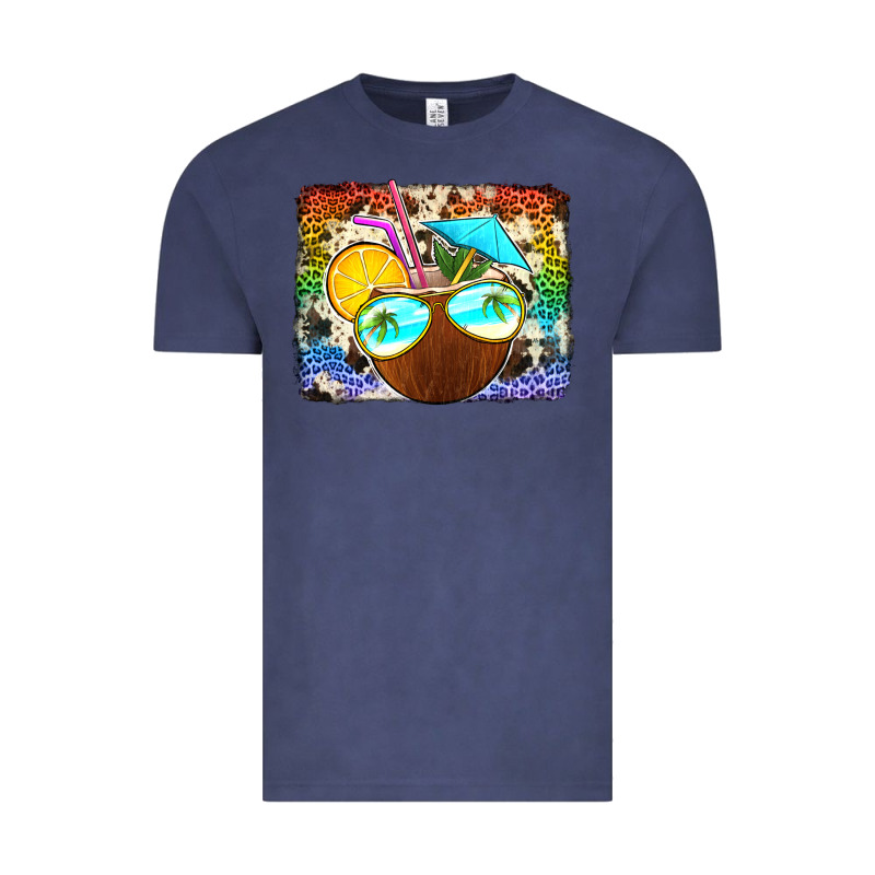 Coconut Drink With Sunglasses Vintage Tee by Jasminsmagicworld | Teevron