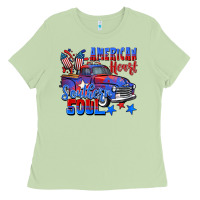 Matcha American heart southern soul truck 4th of july Ladies Tee - CowGirlArtShop