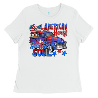 American Heart Southern Soul Truck 4th Of July Ladies Tee | Teevron