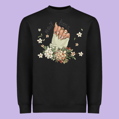 Nail Boss Heavyweight Sweatshirt Designed By Maliassmallbusiness