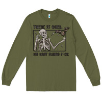 Army Green there it goes my last flying fck Long Sleeve Tee - MaliasSmallBusiness