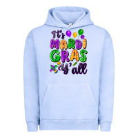 Pigment Grape Ice It's Mardi Gras y'all Urban Hoodie - FaDigitalArtStudio