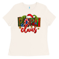 Bone Christmas popi claus Ladies Tee - FaDigitalArtStudio