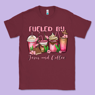 Fueled By Jesus And Coffee Classic Tee Designed By Maliassmallbusiness