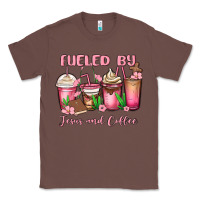 Chestnut fueled by jesus and coffee Classic Tee - MaliasSmallBusiness