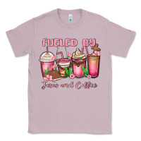 Lilac fueled by jesus and coffee Classic Tee - MaliasSmallBusiness