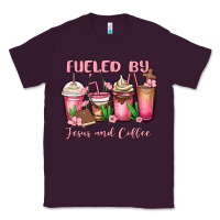 Plum fueled by jesus and coffee Classic Tee - MaliasSmallBusiness