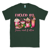 Sports Green fueled by jesus and coffee Classic Tee - MaliasSmallBusiness