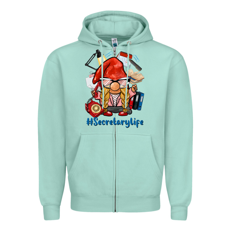 Secretary Life Gnome Zipper Hoodie by BarkalooDesign | Teevron