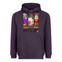Plum Hallothanksmas coffee cups Heavyweight Hoodie - texasbilliewilder