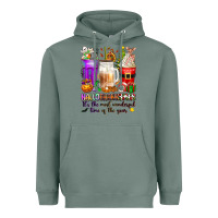 Hallothanksmas Coffee Cups Heavyweight Hoodie | Teevron