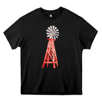 Black windmill fa element Heavy Core Tee - FaDigitalArtStudio
