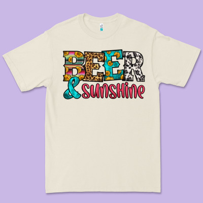 Beer And Sunshine Premium Tee Designed By Hra Design Shop