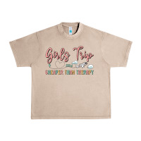 French Oak girls trip cheaper than therapy Urban Heavy Tee - MaliasSmallBusiness