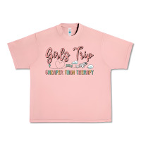 Salmon girls trip cheaper than therapy Urban Heavy Tee - MaliasSmallBusiness