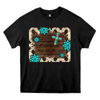 Black gemstone cross mousepad Heavy Core Tee - BarkalooDesign