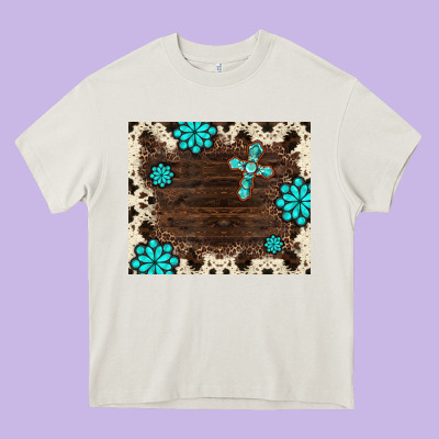 Gemstone Cross Mousepad Heavy Core Tee Designed By Barkaloodesign