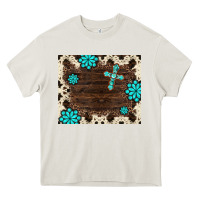 Cream gemstone cross mousepad Heavy Core Tee - BarkalooDesign