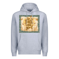 Heather Grey i'm a fall kinda girl Premium Hoodie - TumblerDesignByShophia