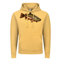 Vintage Mustard brown trout Vintage Hoodie - LillyAllenDesigns