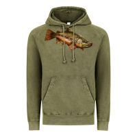 Vintage Olive brown trout Vintage Hoodie - LillyAllenDesigns