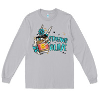 Moon Dust staying alive Long Sleeve Tee - MaliasSmallBusiness