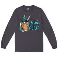 Smoke staying alive Long Sleeve Tee - MaliasSmallBusiness