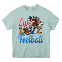 Live Love American Football Heavy Core Tee | Teevron