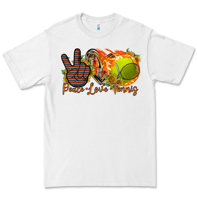 Peace Love Tennis Premium Tee by RacoonDesign | Teevron