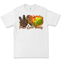 White peace love tennis Premium Tee - RacoonDesign