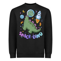 Black space dino Heavyweight Sweatshirt - MaliasSmallBusiness