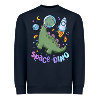 Navy space dino Heavyweight Sweatshirt - MaliasSmallBusiness