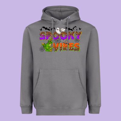 Spooky Vibes Heavyweight Hoodie Designed By Nancycooperartshop