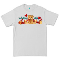 Dove Grey valentines vibes with gifts and bear Premium Tee - AdoDesignShop