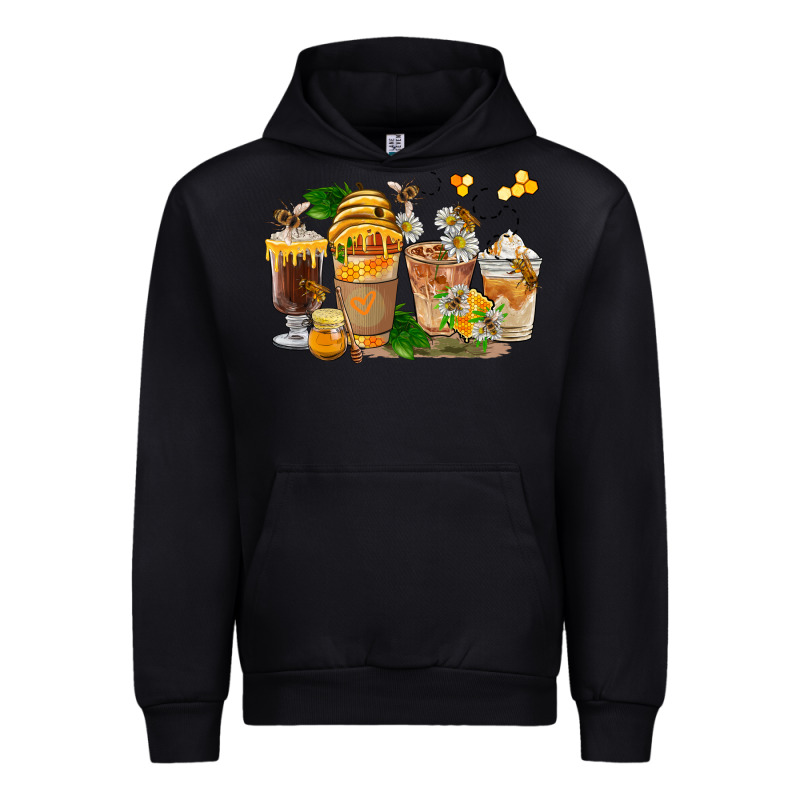 Honey Bee Coffee Cups Urban Hoodie by FaDigitalArtStudio | Teevron
