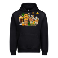 Black Honey Bee Coffee Cups Urban Hoodie - FaDigitalArtStudio