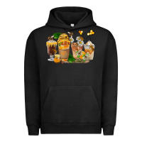 Pigment Black Honey Bee Coffee Cups Urban Hoodie - FaDigitalArtStudio