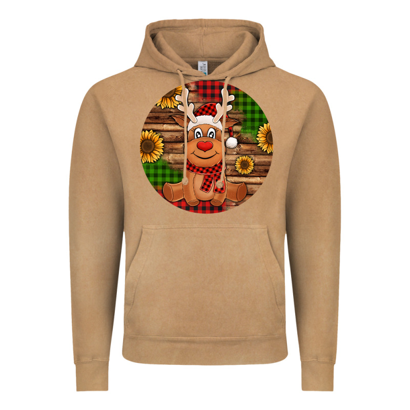 Cute Reindeer Christmas Vintage Hoodie by Jasminsmagicworld | Teevron