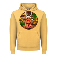 Vintage Mustard Cute reindeer Christmas Vintage Hoodie - Jasminsmagicworld