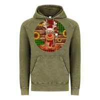 Vintage Olive Cute reindeer Christmas Vintage Hoodie - Jasminsmagicworld