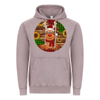 Vintage Zinc Cute reindeer Christmas Vintage Hoodie - Jasminsmagicworld