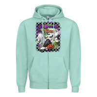 Seafoam halloween vibes Zipper Hoodie - BarkalooDesign