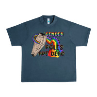 Midnight Navy gender roles are dead Urban Heavy Tee - MaliasSmallBusiness