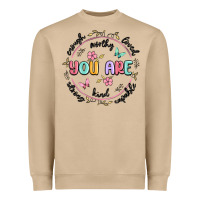Mushroom you are enough Heavyweight Sweatshirt - MaliasSmallBusiness